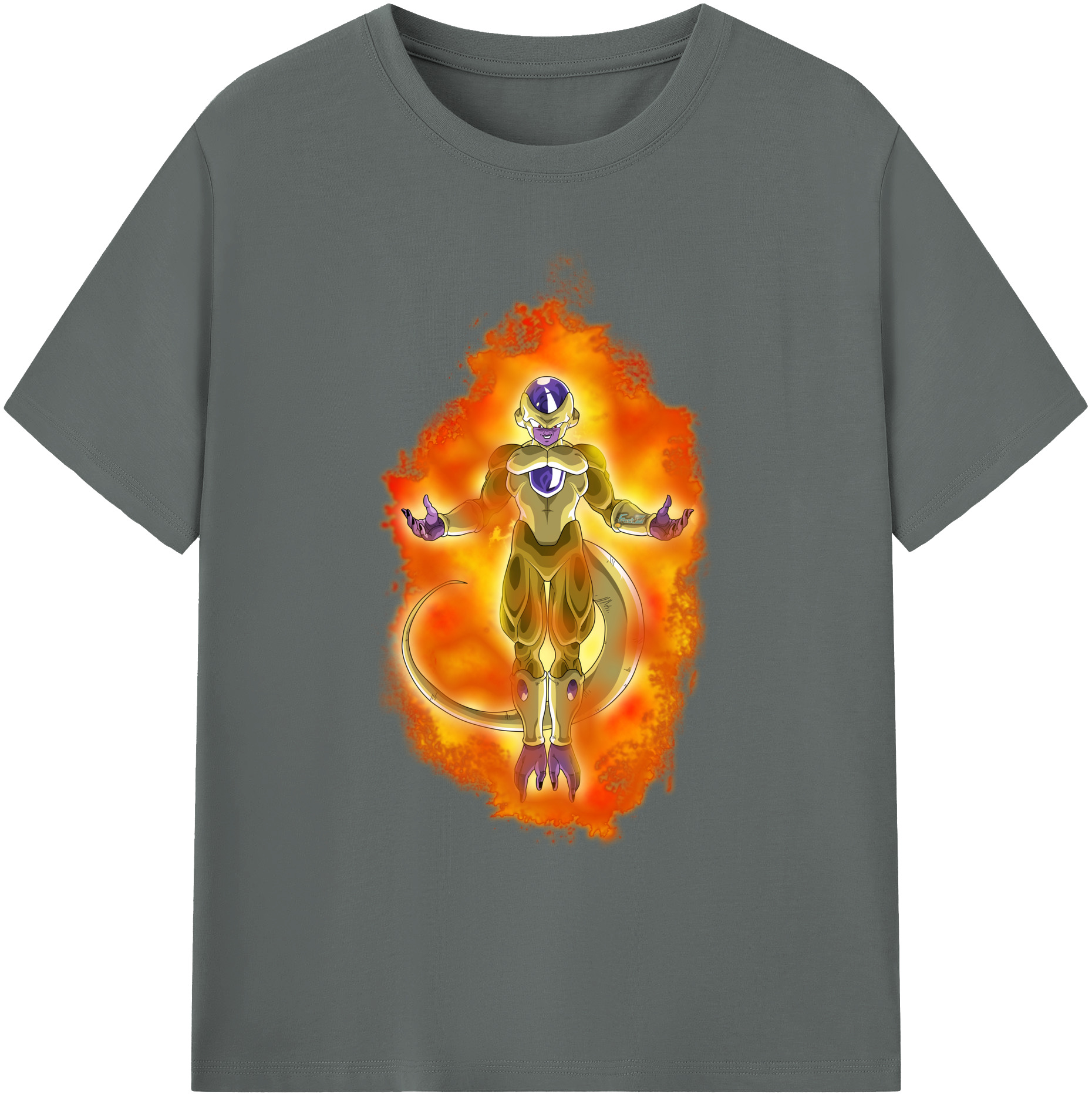 （画像用） ドラゴンボール フリーザ DRAGON BALL Frieza 綿100％ メンズ半袖Tシャツ｜肌触りやわらか＆通気性